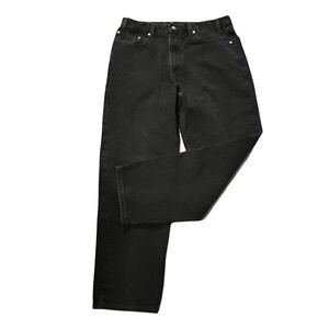 Levis 550 Jeans Relaxed fit Straight Leg Black 36 x 32 Vintage Y2K
